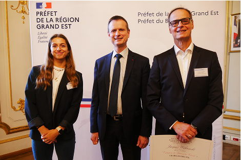 Remise du label Entreprise du Patrimoine Vivant à Georges Bruck par la préfecture